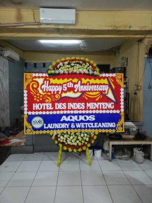 Papan Bunga di Stadion Bandar Lampung