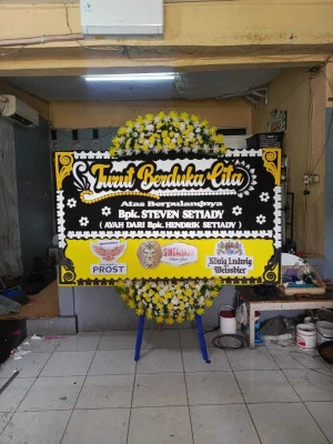 Papan Bunga di Stadion Bandar Lampung
