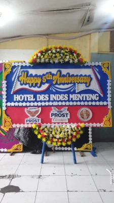 Papan Bunga di Stadion Bandar Lampung